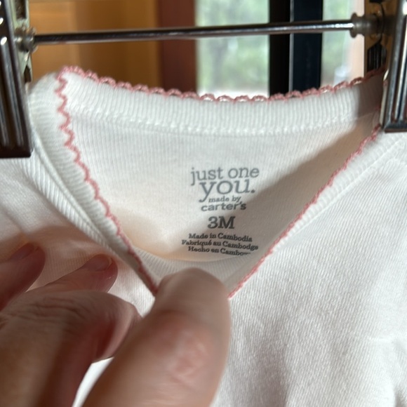 Carter's Little Layette 3 Piece Set Cardigan Pants Onesie Size 3 Mths - Picture 7 of 9